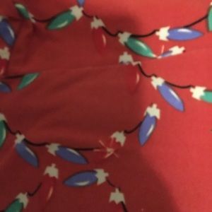 Holiday pattern LuLaRoe tall&curvy leggings